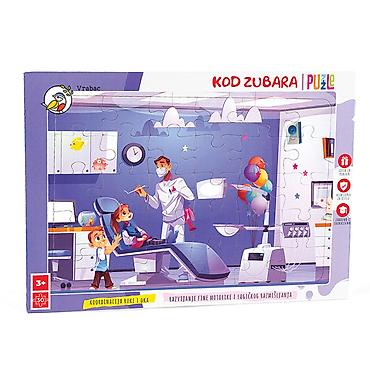 mima vozicek: Vrabac slagalica „Kod zubara” – dečije puzzle od 30 delova Šifra — 1