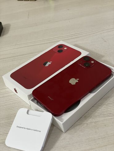 IPhone 13, Новый, 128 ГБ, Красный, Коробка, 85 %