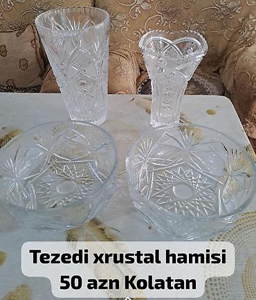 monitor sekilleri: Xrustal dəst - Kolleksiya: 4 ədəd xrustal - Tərkib: • 1 ədəd yüksək — 1
