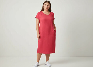 mango czerwona sukienka: SolS, Women`s dress, size XL