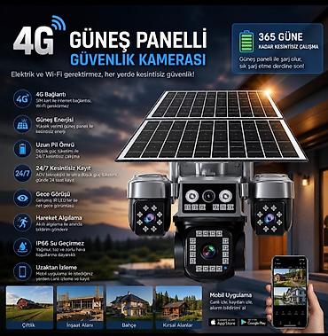 kamera güneş paneli: 4G Günəş Panelli Təhlükəsizlik Kamerası - 4G bağlantı: SIM kartla — 1