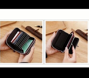 Portmone, pulqabıları: Qadınlar üçün mini-vintaj kilidli retro üslublu cüzdan və kart/pul — 10