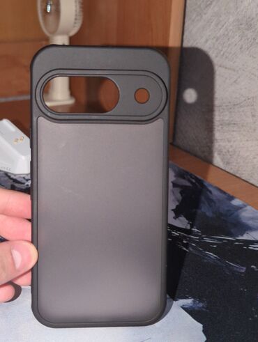 принт на чехол: Google Pixel 9. Прочный матовый чехол черного цвета