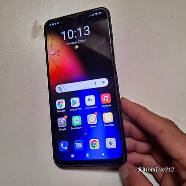 Техника и электроника: Redmi, Redmi 9, Б/у, 64 ГБ, цвет - Фиолетовый, 2 SIM — 1