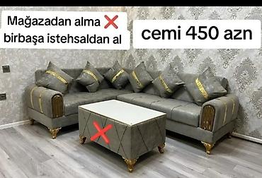Divan və kreslo dəstləri: Yeni, Künc divan, Divan, Bazalı, Açılan — 1