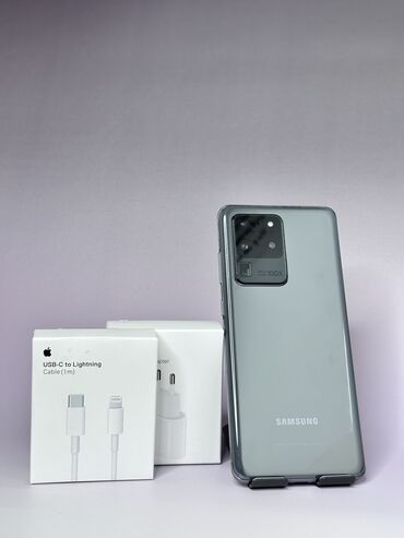 Samsung: Samsung Galaxy S20 Ultra, Б/у, 256 ГБ, цвет - Серый, В рассрочку, 1 SIM