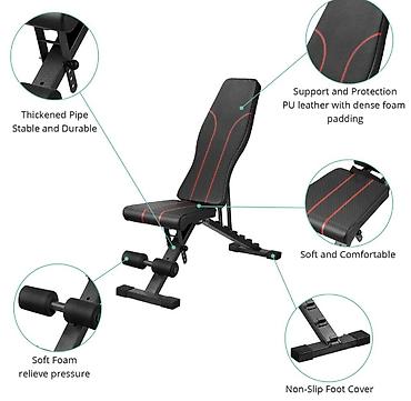 gantel satilir: İdman Stolu Tənzimlənən İdman Skamyası / Trenajor Skamyası (Adjustable — 1