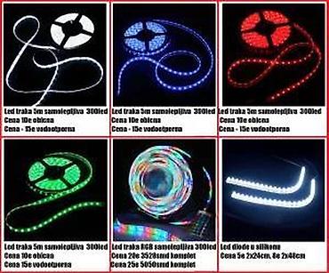 col oznaka: RGB led traka 5m - daljinski, kontrolor. RGB 5050 Led traka 5 metara — 8