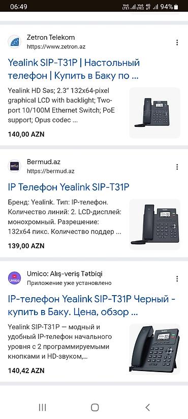 Stasionar telefonlar: Ofis Telefonu Satilir — 6