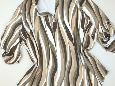 sukienki z rękawem 3 4 rozkloszowane: Women's blouse, size 5XL (EU 50)