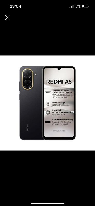 поко х3 цена: Redmi, Redmi 5A, Колдонулган, 128 ГБ, түсү - Кара, 2 SIM