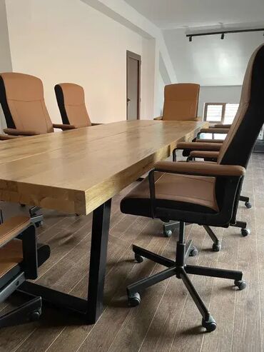 Stolovi: Kancelarijski stolovi Konferencijski sto od hrasta rustik masiv — 3