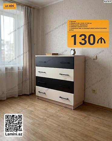 Komod – La Mini - Ölçülər: D 40 x H 80 x E 100 sm - Material: Laminat