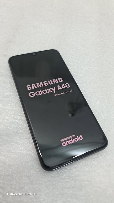 note 10 5g: Samsung Galaxy A40, Б/у, 64 ГБ, цвет - Синий, 2 SIM — 1
