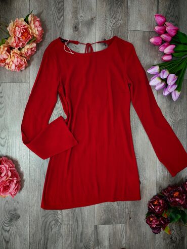 ženske mokasine: M (EU 38), Viscose, Single-colored, color - Red