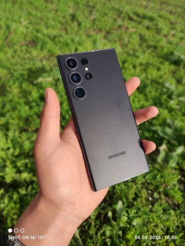 samsung snapdragon: Samsung Galaxy S23 Ultra, Б/у, 256 ГБ, цвет - Черный, 1 SIM, eSIM