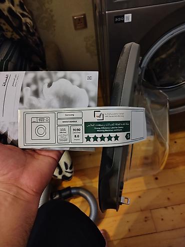 buxar: Paltaryuyan maşın Samsung, 8 kq, Yeni, Avtomat, Qurutmasız, Kredit yoxdur, Pulsuz çatdırılma — 3