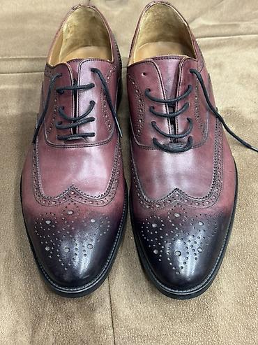 Ayaqqabılar: Məhsul: Kişi dəridən klassik broq ayaqqabılar - Model: Wingtip/broq — 1