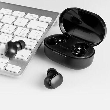 airdots s: Новый Беспроводные (Bluetooth) Наушники, 1More, цвет - Черный