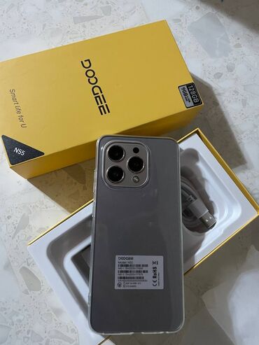 телефон 5: DOOGEE, N55, Новый, 128 ГБ, цвет - Серый