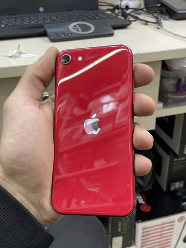 Apple iPhone: IPhone SE, 64 GB, Qırmızı, Barmaq izi, Simsiz şarj — 1