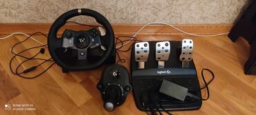 Video oyunlar üçün aksesuarlar: Logitech g920 Xbox + Shifter satilir, demek olarki hec islenmeyib 1