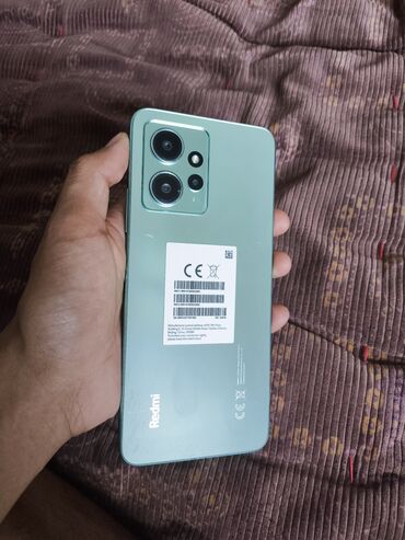 ош ноутбуки: Redmi, Redmi Note 12, Б/у, 128 ГБ, цвет - Зеленый, 2 SIM