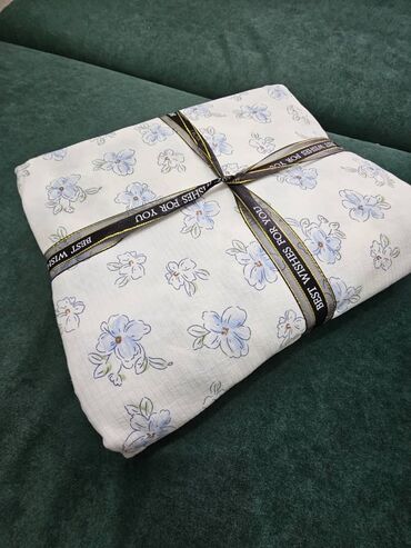 Комплекты постельного белья: Муслиновые постельное белье с нежными цветочными принтами - Материал — 4