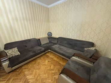 2 neferlik divan: Б/у, Угловой диван, С подъемным механизмом, Раскладной