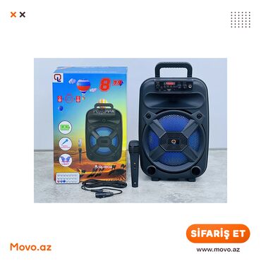 Dinamiklər və kolonkalar: 🟠 EL-012 | Bluetooth Dinamik Simsiz Portativ QL1804 ✅ İşıqlandırma