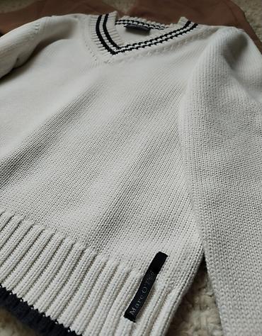 pull i bear: Marco O Polo džemper bele boje sa natpisom brenda na etiketi napred — 3