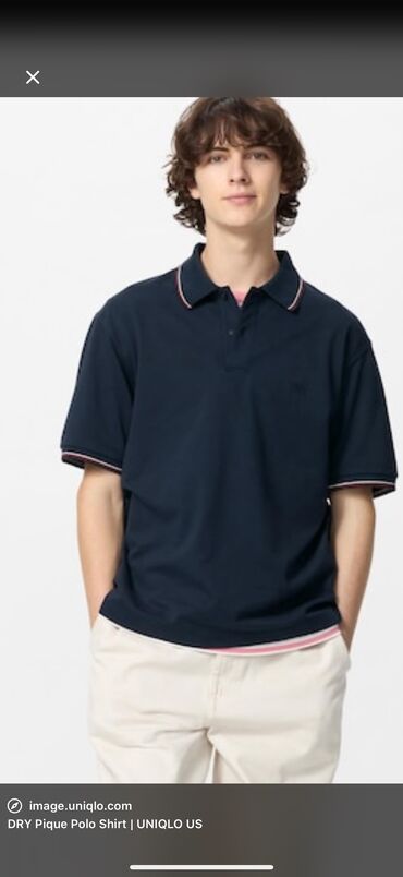 Мужская одежда: Мужская футболка, 3XL (EU 46), Uniqlo, Новый, цвет - Синий, Самовывоз, Платная доставка