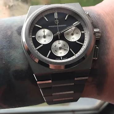 Ručni satovi: PAGANI DESIGN PD-1761 - Crna- Tissot PRX homage Potpuno nov muški sat — 1
