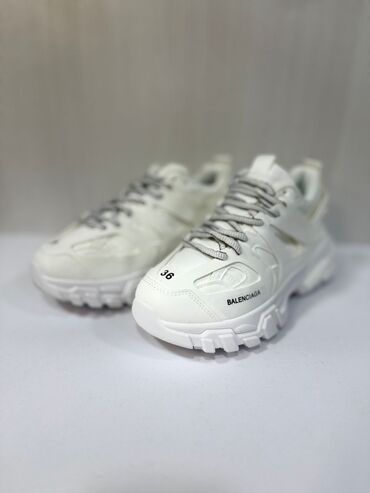 боди майки для новорожденных: Balenciaga Track ağ rəngli uniseks krossovkalar - Rəng: tam ağ