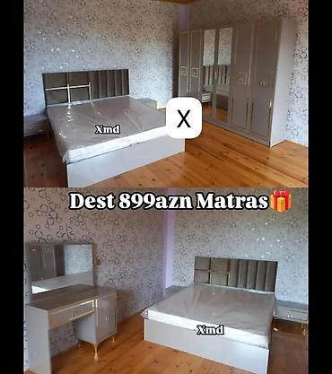 Yataq otağı dəsti - Komplekt: ikinəfərlik çarpayı, 2 ədəd tumba, 4 lalafo.az -da Yataq otağı dəsti - Komplekt: ikinəfərlik çarpayı, 2 ədəd tumba, 4