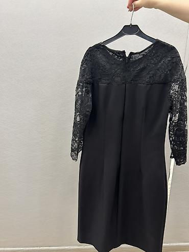kicik qara don: M RAZMER REAL ALICILAR YAZSIN Qara zərif qadın paltar - Model: midi — 2