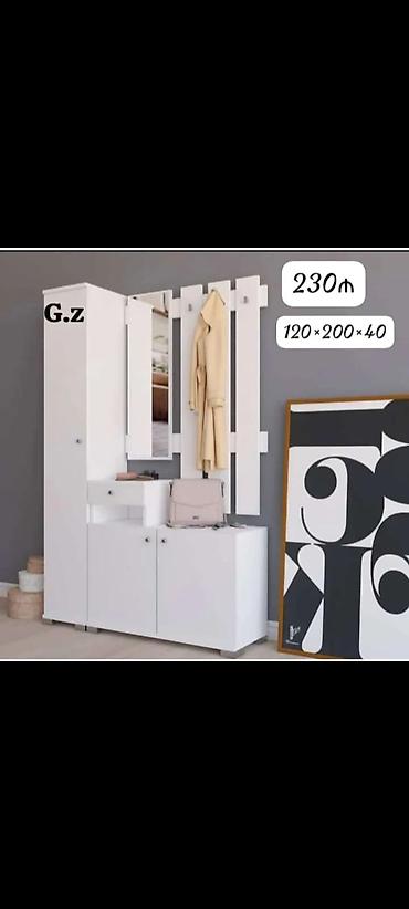 Dəhliz üçün çoxfunksiyalı kombinə mebel dəsti Ölçü: 120 × 200 × 40 sm