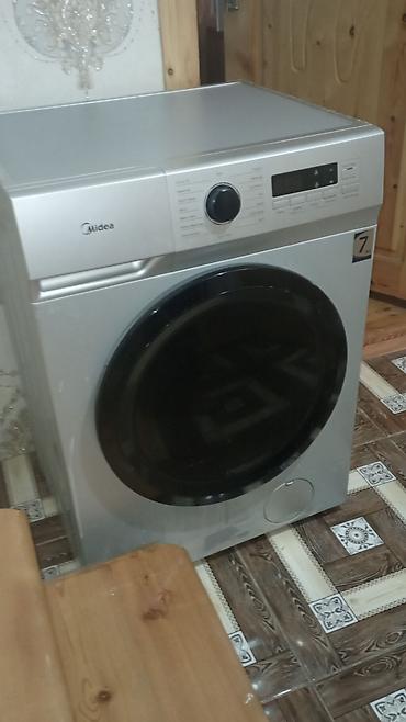 kondisioner ucuz: Midea önyükləmə paltaryuyan maşın - Rəng: gümüşü/metalik - Ön panel — 1