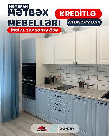 Sifarişlə mətbəx dəsti, Özü çəkən petlələr, Mat laminat, Kredit var, Pulsuz çatdırılma lalafo.az -da Sifarişlə mətbəx dəsti, Özü çəkən petlələr, Mat laminat, Kredit var, Pulsuz çatdırılma