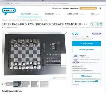 Društvene igre: Kasparov Conquistador – elektronski šah-kompjuter - Samostalna — 16