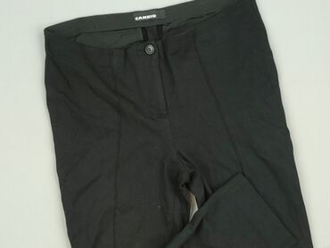 spodnie tech fleece czarne: CAMBIO, Spodnie materiałowe damskie, rozmiar L