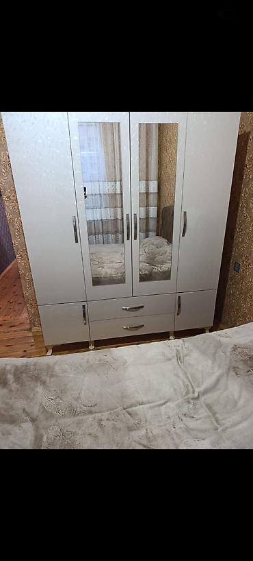 dehliz dolab: İşlənmiş, 5 qapı, Güzgülü, Ağ, Açılan, Düz dolab — 1
