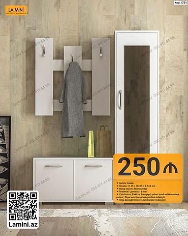 parca skaf: Dəhliz dolabı – La Mini Kod: 1721 Ölçü: D 35 × H 200 × E 120 sm — 1