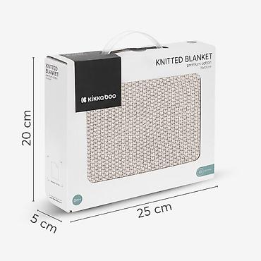sat parfois: KikkaBoo Pleteno baby ćebence 75x100 Dream Big Beige - Dimenzije — 4