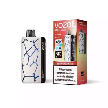 devit 3 ampul qiyməti: VOZOL Neon 45000 Birdənistifadəlik Vape - Ləzzət: Berry Cherry Lime