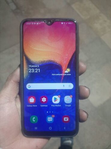 Samsung: Samsung Galaxy A10, 32 GB, rəng - Qırmızı, İki sim kartlı, Sənədlərlə