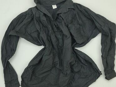 czarne bawełniane bluzki z długim rękawem: Shirt, 2XL (EU 44), condition - Good