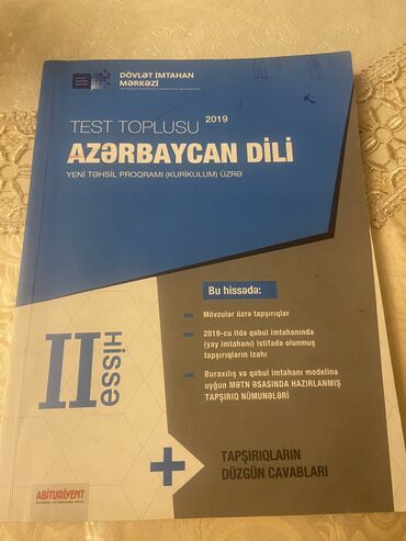 azərbaycan dili test toplusu 1 hissə: Test toplusu az dili