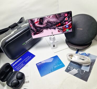 Samsung: Samsung Note 10, Б/у, 512 ГБ, цвет - Серебристый, В рассрочку, eSIM, 2 SIM, 1 SIM — 1