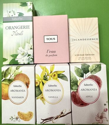 avon ətirlərinin qiymətləri: Tous Parfum - 20azn Avon incandescence- 15azn Faberlik - 6azn Faberlik